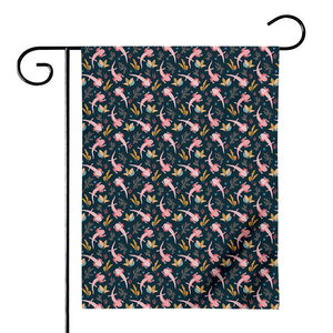 Pink Axolotl Pattern Print House Flag