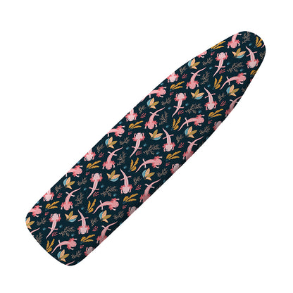 Pink Axolotl Pattern Print Ironing Board Cover