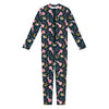 Pink Axolotl Pattern Print Jumpsuit