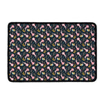 Pink Axolotl Pattern Print Kitchen Mat