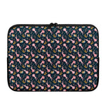 Pink Axolotl Pattern Print Laptop Sleeve