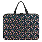 Pink Axolotl Pattern Print Laptop Sleeve With Handle