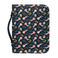 Pink Axolotl Pattern Print Leather Bible Cover