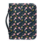 Pink Axolotl Pattern Print Leather Bible Cover