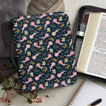 Pink Axolotl Pattern Print Leather Bible Cover