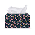 Pink Axolotl Pattern Print Leather Tissue Box Cover