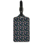 Pink Axolotl Pattern Print Luggage Tag