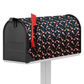 Pink Axolotl Pattern Print Mailbox Cover