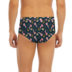Pink Axolotl Pattern Print Men's Briefs