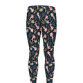 Pink Axolotl Pattern Print Men's Leggings