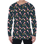 Pink Axolotl Pattern Print Men's Long Sleeve T-Shirt