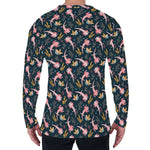Pink Axolotl Pattern Print Men's Long Sleeve T-Shirt