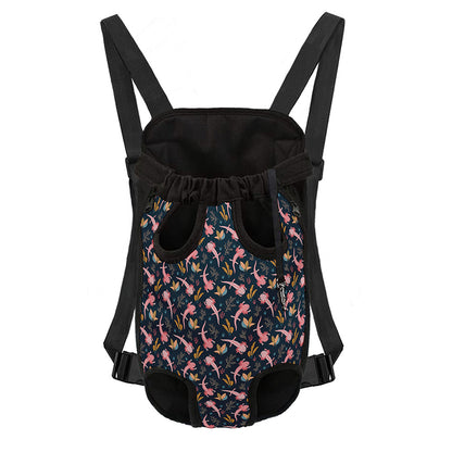 Pink Axolotl Pattern Print Pet Carrier Backpack