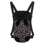 Pink Axolotl Pattern Print Pet Carrier Backpack