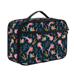 Pink Axolotl Pattern Print Portable Lunch Bag