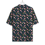 Pink Axolotl Pattern Print Rayon Hawaiian Shirt