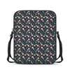 Pink Axolotl Pattern Print Rectangular Crossbody Bag