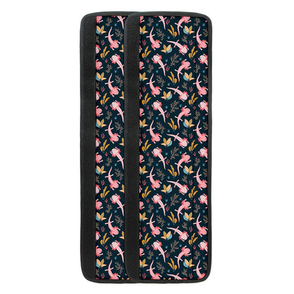 Pink Axolotl Pattern Print Refrigerator Handle Covers