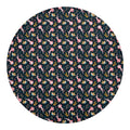 Pink Axolotl Pattern Print Round Blanket