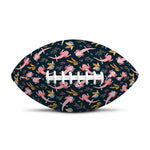 Pink Axolotl Pattern Print Rugby Ball