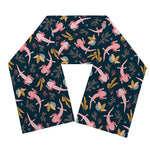 Pink Axolotl Pattern Print Scarf