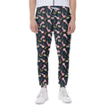 Pink Axolotl Pattern Print Joggers