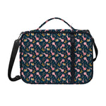 Pink Axolotl Pattern Print Shoulder Strap Bible Bag