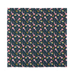 Pink Axolotl Pattern Print Silk Bandana