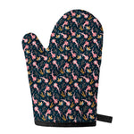 Pink Axolotl Pattern Print Single Oven Mitt