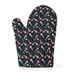 Pink Axolotl Pattern Print Single Oven Mitt
