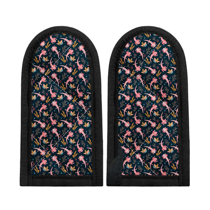 Pink Axolotl Pattern Print Skillet Handle Cover
