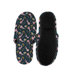 Pink Axolotl Pattern Print Slippers