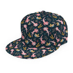 Pink Axolotl Pattern Print Snapback Cap
