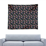 Pink Axolotl Pattern Print Tapestry