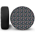 Pink Axolotl Pattern Print Tire Cover