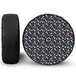 Pink Axolotl Pattern Print Tire Cover With Camera Hole