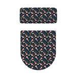 Pink Axolotl Pattern Print Toilet Lid And Tank Cover Set