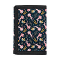 Pink Axolotl Pattern Print Trifold Wallet