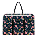 Pink Axolotl Pattern Print Utility Tote Bag