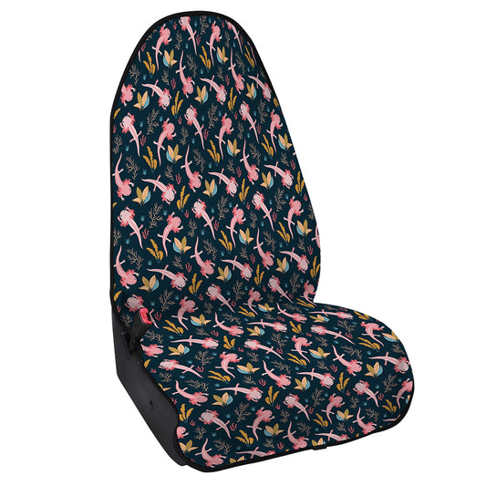 Pink Axolotl Pattern Print Waterproof Car Seat Cover