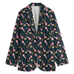 Pink Axolotl Pattern Print Women's Blazer