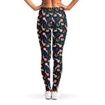 Pink Axolotl Pattern Print Women's Leggings