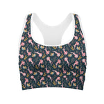 Pink Axolotl Pattern Print Women's Sports Bra