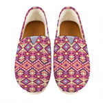 Pink Aztec Geometric Ethnic Pattern Print Casual Shoes