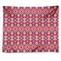Pink Aztec Geometric Pattern Print Tapestry