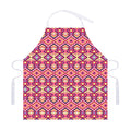 Pink Aztec Geometric Pattern Print Adjustable Apron