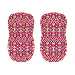 Pink Aztec Geometric Pattern Print Bar Stool Covers