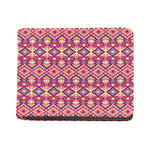 Pink Aztec Geometric Pattern Print Bifold Wallet