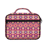 Pink Aztec Geometric Pattern Print Briefcase Bible Bag