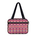 Pink Aztec Geometric Pattern Print Double Strap Bible Bag